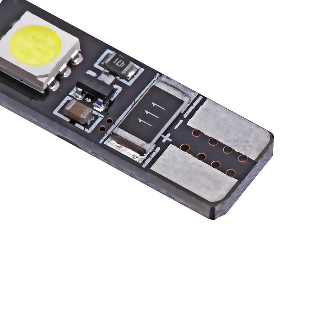 10 шт./лот led авто свет T10 w5w canbus t10 2smd 5050 Светодиодные лампы без ошибок OBC Белый