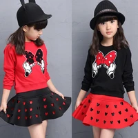 Toddler Girls Clothing Sets Back To School Outfit Girls Skirt Set Spring Autumn Winter tracksuit for 4 5 6 7 8 9 10 11 12 Years