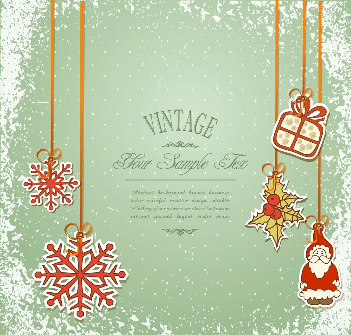 Винтажный рождественский фон для фотосъемки с изображением снежинок пятен осени