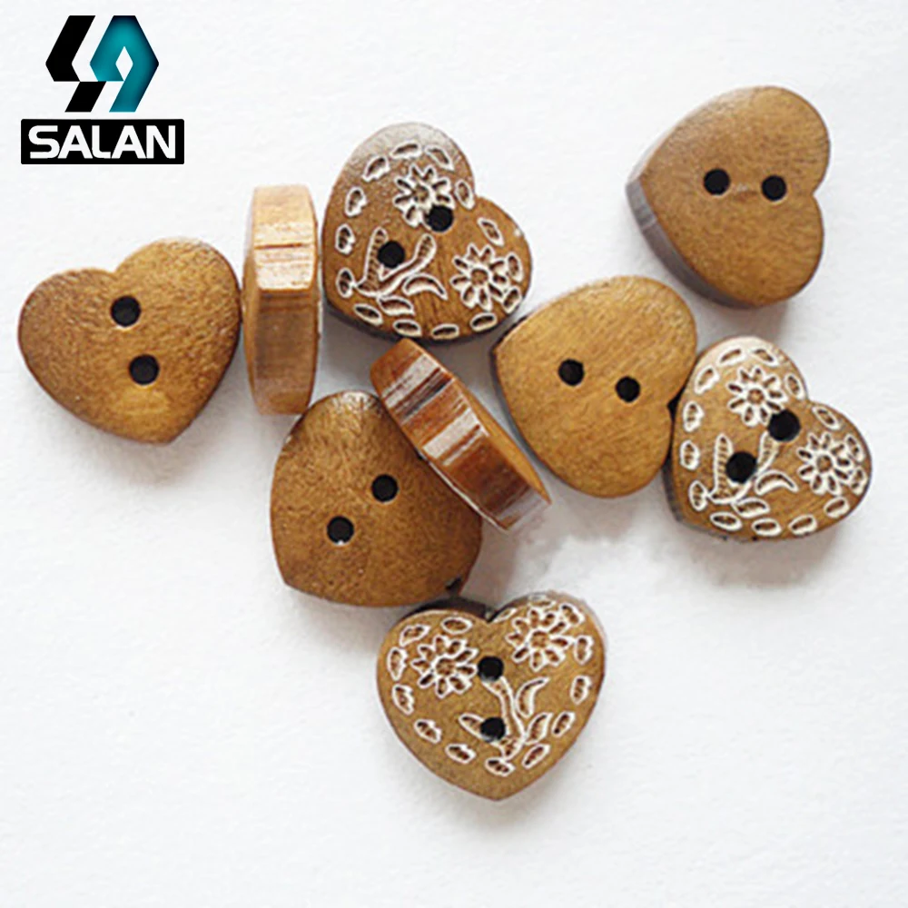 Точечная гравировка на дереве кнопка любви цветы вычеты DIY Лазерная