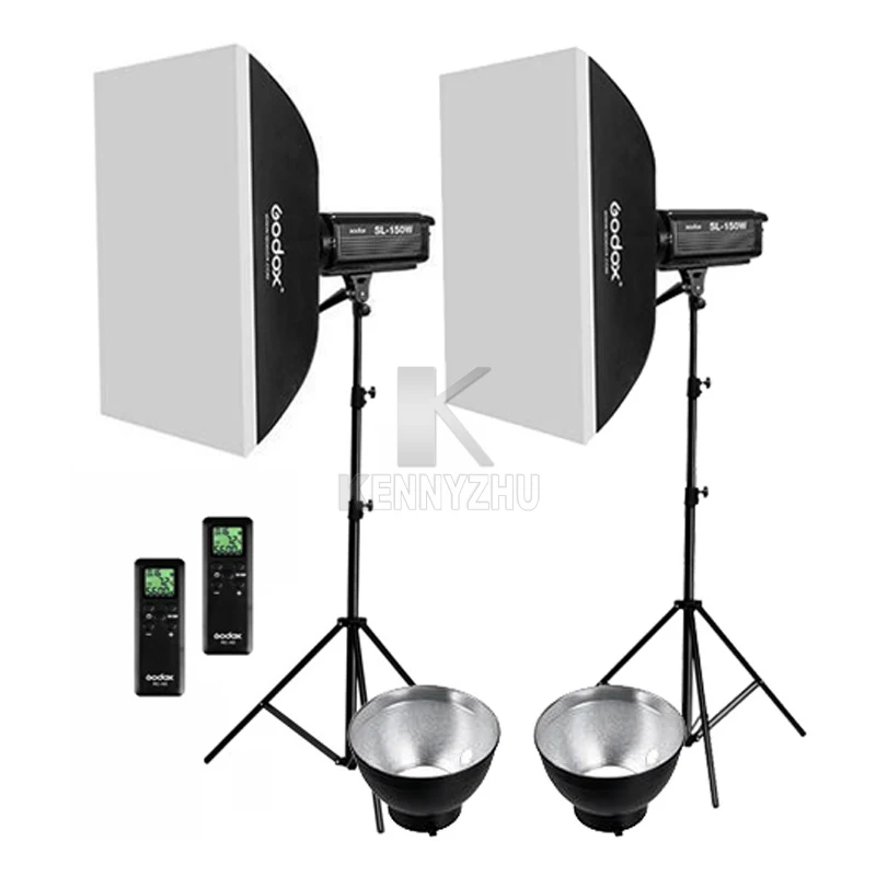 2x Godox непрерывное освещение SL 150W CRI93 + светодиодный видео свет комплект SL150W 16