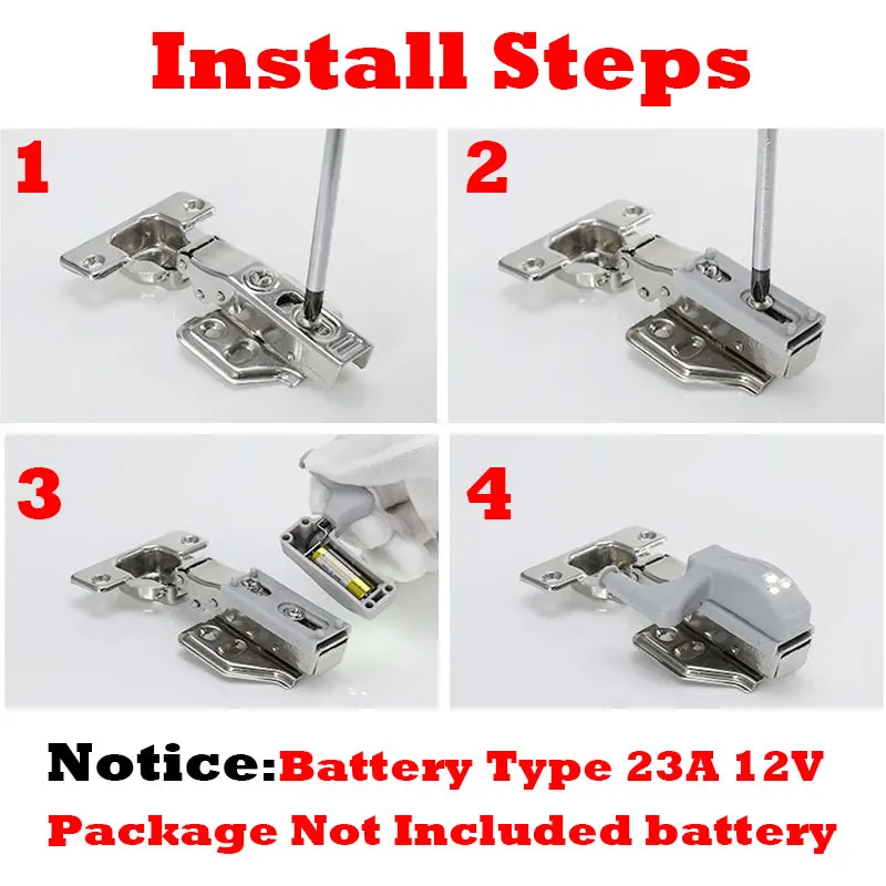 Внутренний шарнир светодиодный датчик под освещение шкафа для кухни шкаф