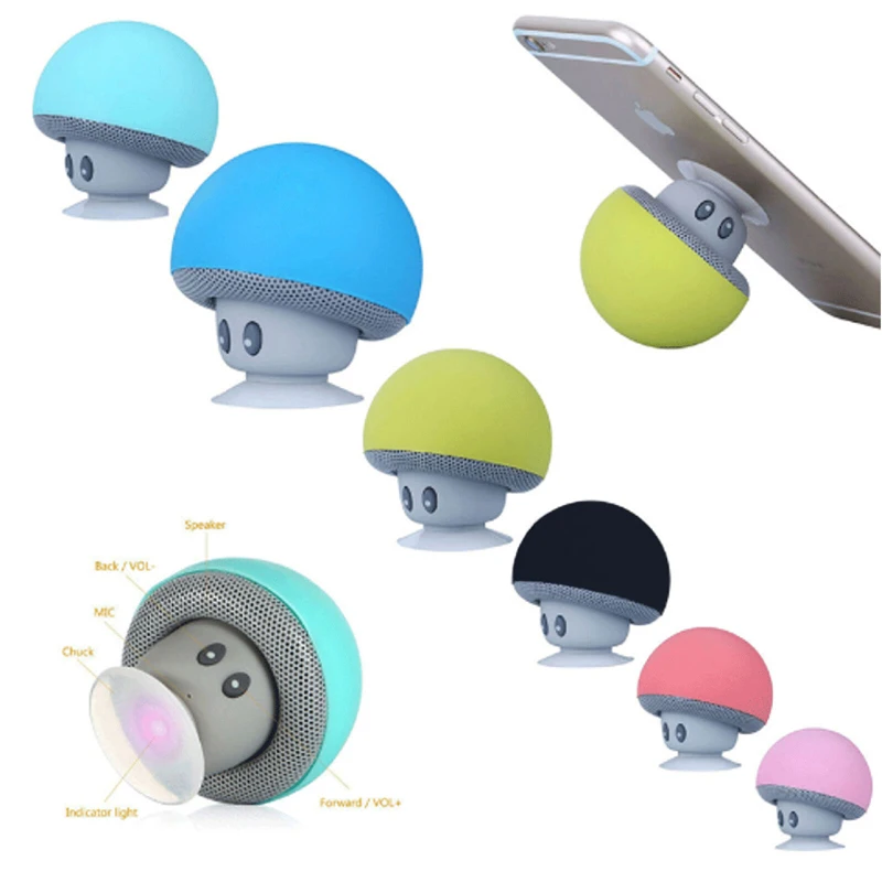 Водонепроницаемый небольшой Грибная чашка Bluetooth гарнитура микрофон Динамик |