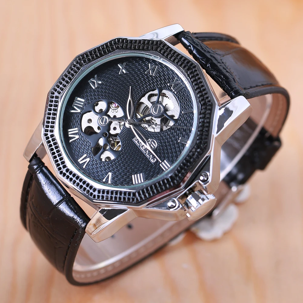 Мужские спортивные часы FORSINING роскошные Брендовые Часы автоматические