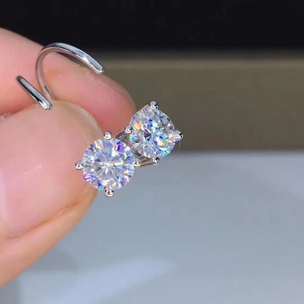 Поэтический магазин еврей круглый муассанит огранка всего 1ct алмаз тест прошел