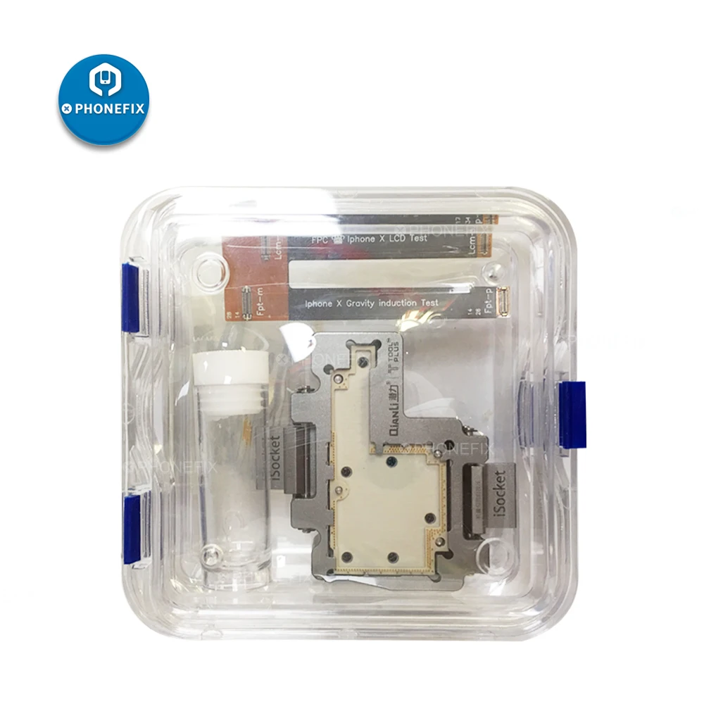 PHONEFIX QIANLI iSocket для iPhone X материнская плата(PCB) Тесты приспособление с Верхняя Нижняя Слои для iPhone X материнская плата быстрого Тесты Инж