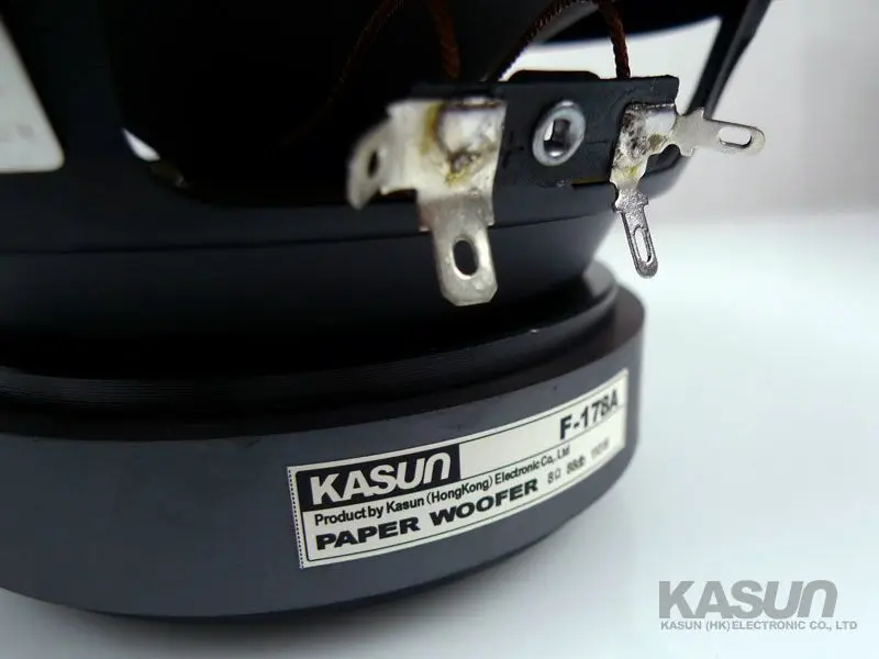 1 шт. Kasun F-178A 6,5 ''Бумага НЧ-динамик Динамик Задающий блок PP конус 8ohm/110W макс Dia178mm Fs 41 Гц