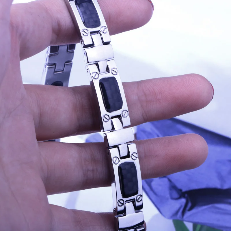 CHUKUI мужской модный магнитный браслет панк рок из нержавеющей стали в подарок для