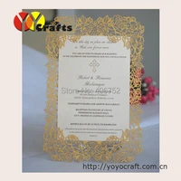 inc34 rose laser cut wedding invitation cards with envelopesblank inside card seal wedding menu