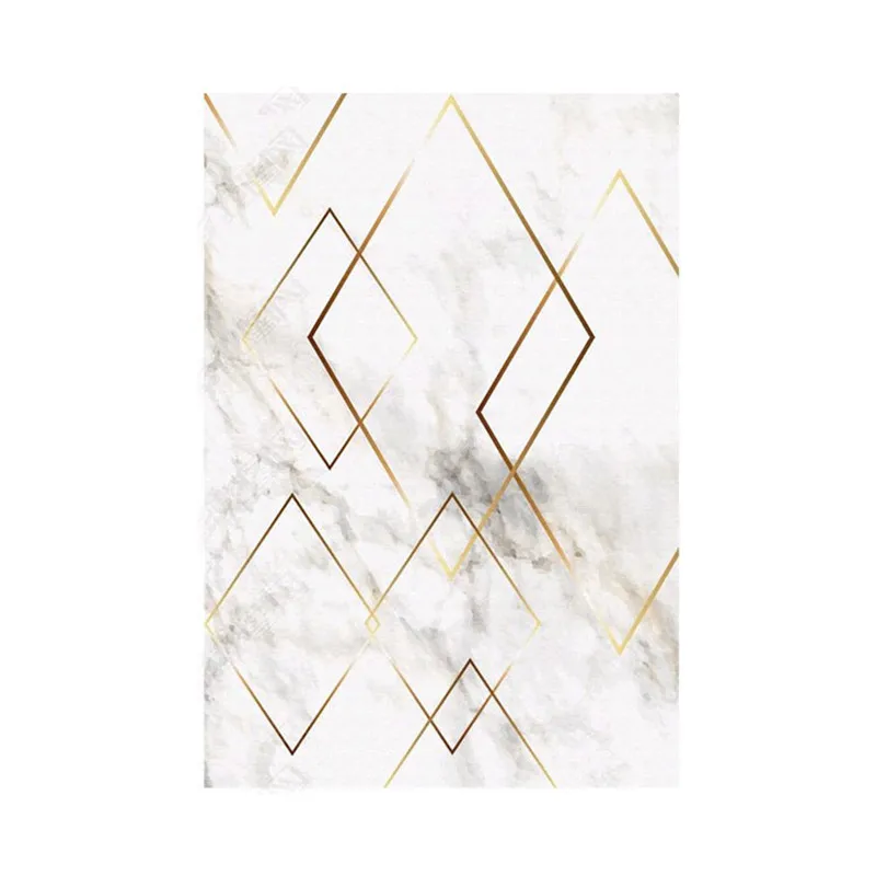 Мрамор хлопковые полосатые ковер Nordic современный простой спальня and Carpets