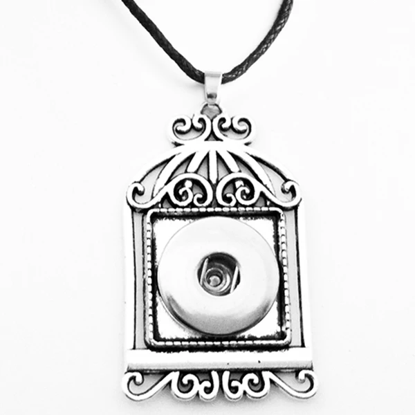 P Крест луна цветок дерево Винтаж 18 мм ожерелье с кнопкой DIY Ювелирные изделия NC09 - Окраска металла: P