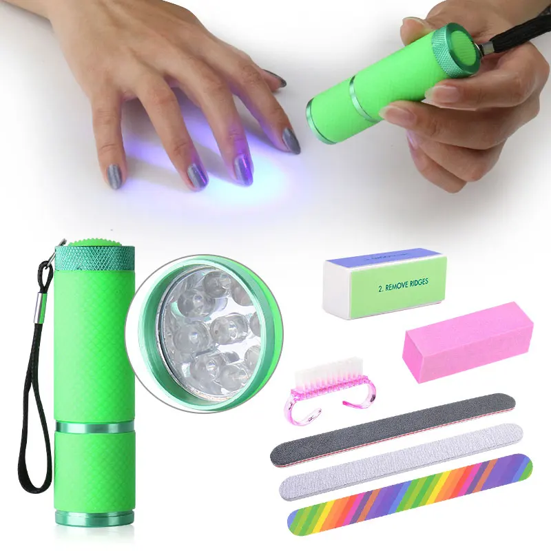 Сушилка для ногтей Belen 9 Вт светодиодный фонарик УФ-лампа портативный набор