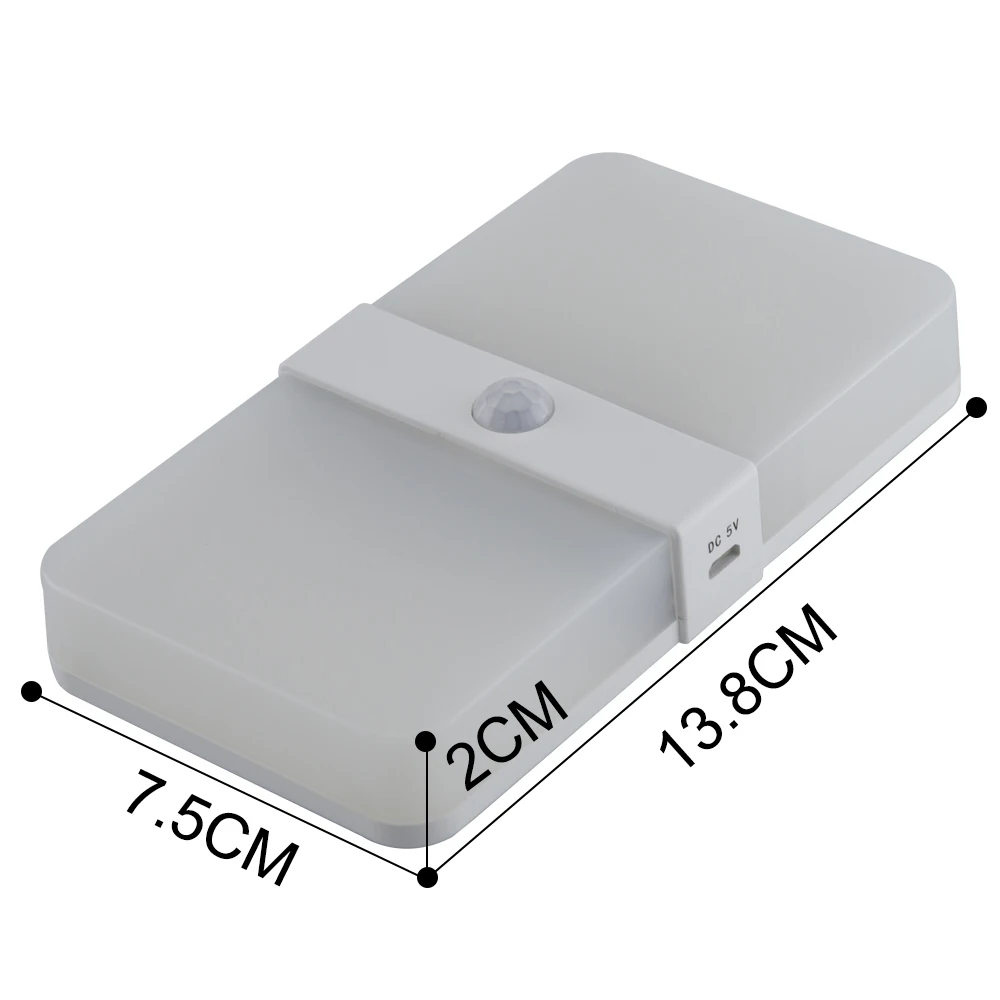 Светодиодный настенный светильник с датчиком движения человека магнитное