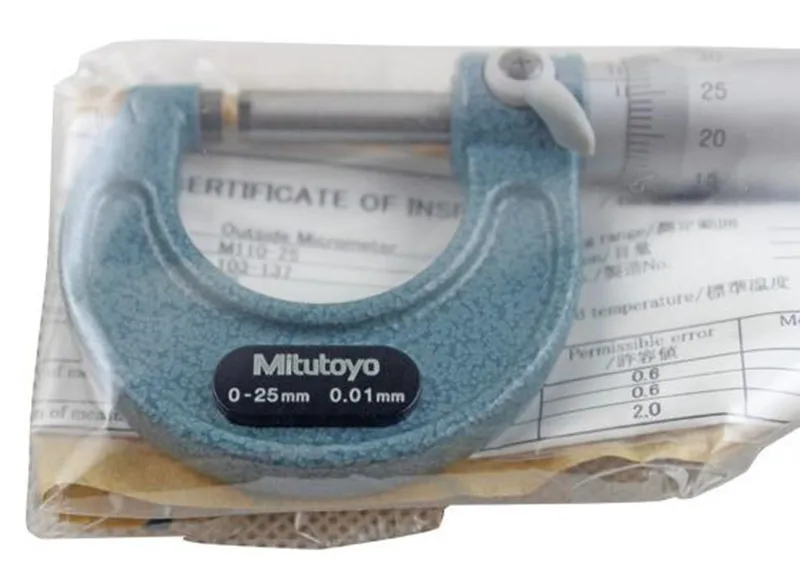 1 шт. Mitutoyo наружные Микрометры 0-25 25-50 50-75 мм точность измерения металлообработки 0,01 мм измерительные приборы измерения
