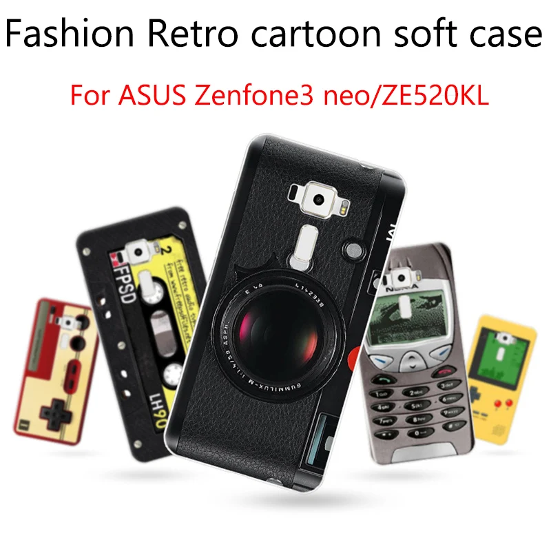 

2PCS For ASUS Zenfone3 neo case cover cartoon soft cases For ASUS Zenfone ZE520KL cover For ASUS Zenfone 3 neo case shell