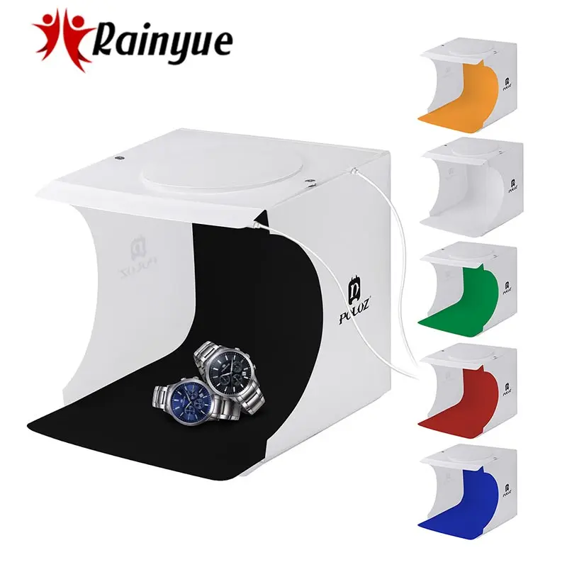 Puluz 8 &quot2LED панелей складные Портативный Light Box Фото Освещение Studio Стрельба палатка