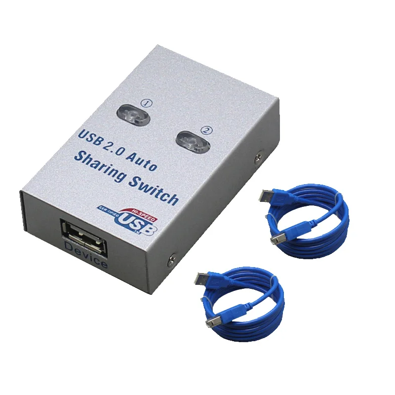 Usb переключатель конвертер автоматический разделитель компьютерная периферийная техника для 2 ПК компьютерный принтер для офисного домашнего использования usb2.0 концентратор