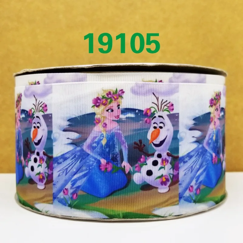 50 ярдов мультфильм напечатанный grosgrain ленты 19084 - Цвет: 19105