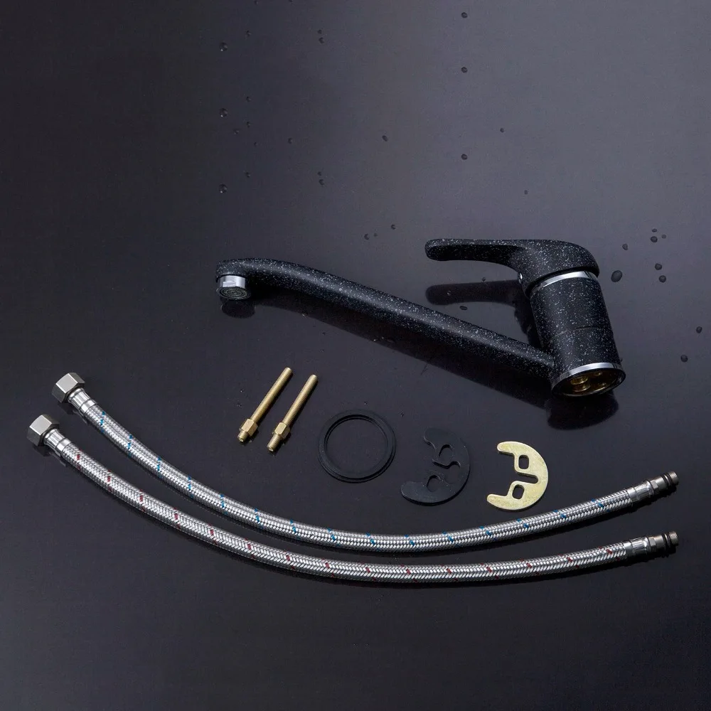 Новый Поворотный кран KEMAIDI с длинным носиком для горячей/холодной воды 360