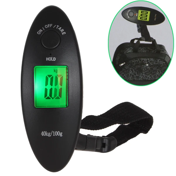 40 кг/100 г LCD Мини Карманные электронные цифровые весы Портативный Ручной Чемодан