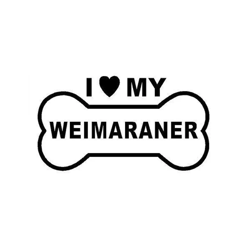 12,5 см * 7 см креативная модная Персонализированная наклейка для автомобиля «I Love My weimранer»