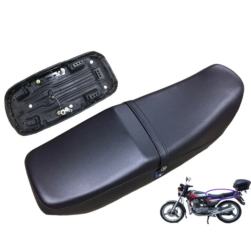 CBT125 винтажное черное кожаное сиденье для мотоцикла Чехол на подушку сиденья |