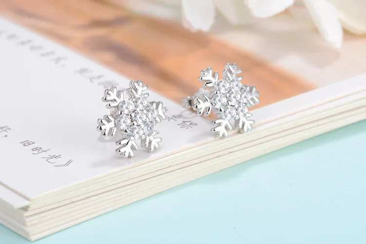 Женские серьги гвоздики из серебра 925 пробы с фианитами|earrings women|earrings fashionfashion earrings