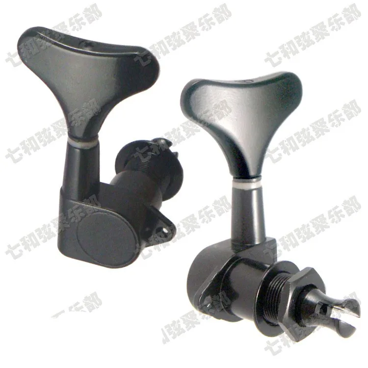 Набор черных электробас гитар закрытые тюнинговые колышки 2R2L тюнеры головки