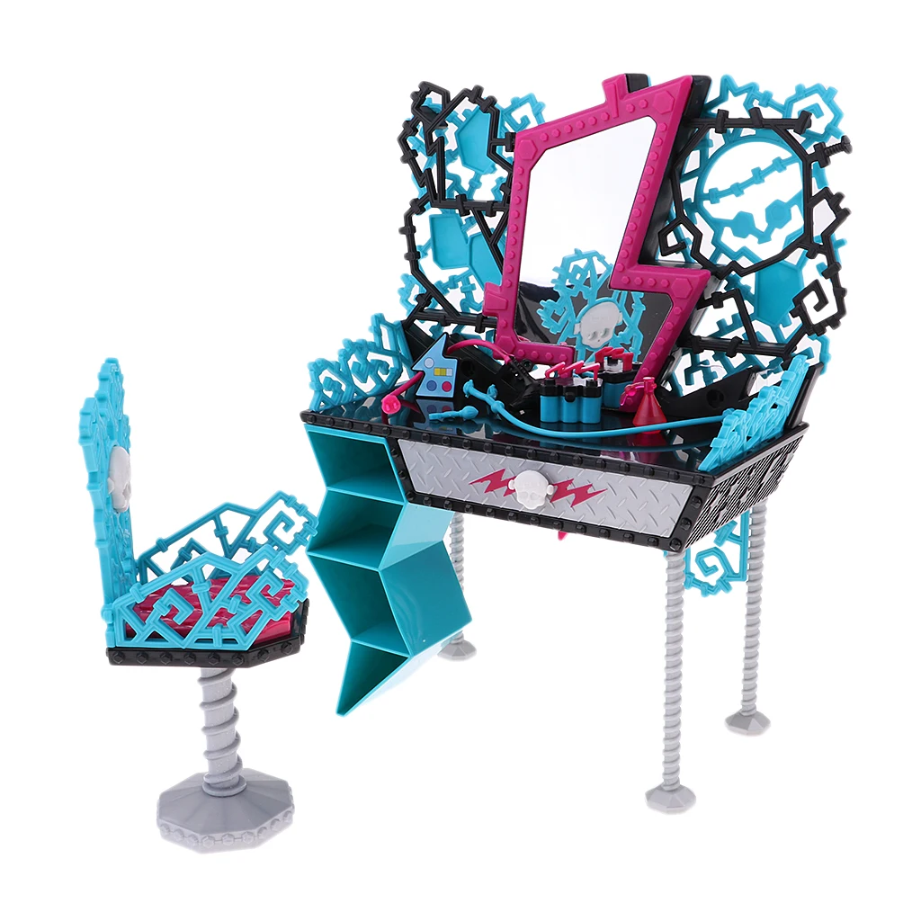 Гардеробный столик ярких цветов для кукол Monster High мебель 1/6 30 см аксессуары