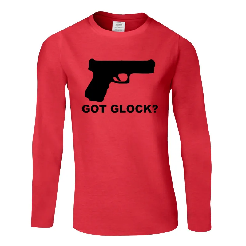 Новое поступление модная длинная футболка got Glock забавная Мужская новинка