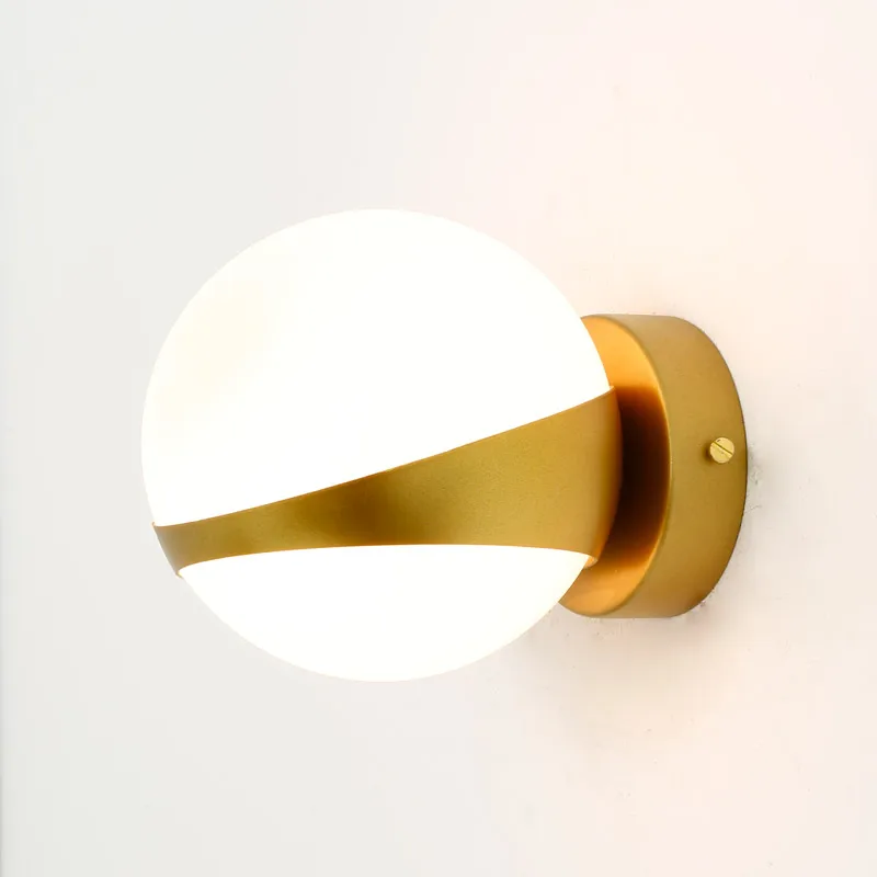 Дизайн Стекло настенный светильник Современный Бра Спальня Кухня лестницы