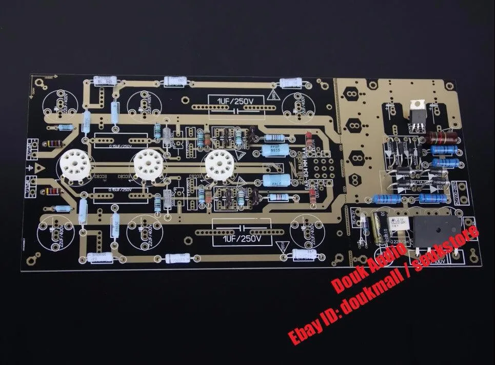 Douk аудио Великобритания ear834 мм RIAA Ламповый фонокорректор стерео усилитель DIY комплект аудио HiFi