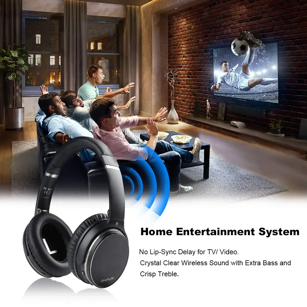 OneOdio Active Noise Cancelling Headphones Bluetooth 4.2 Wireless Headphone With apt-X Low Latency Foldable Headset For PC TV