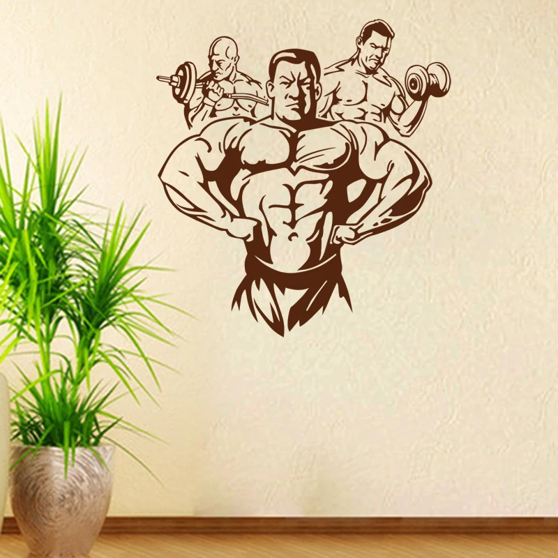 Мышечная наклейка для фитнес-клуба тренажерного зала украшение тела постеры