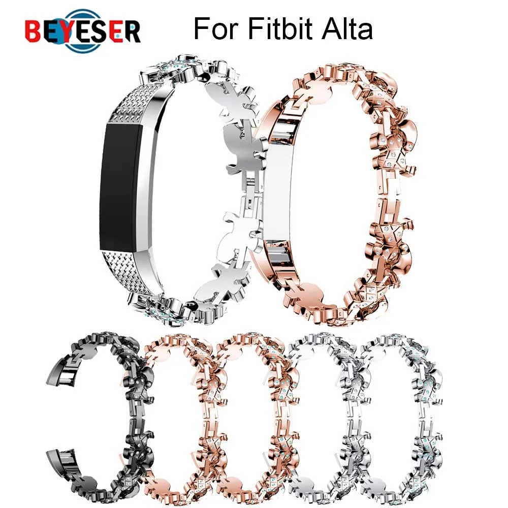 High quality Watchband Watch Bracelet Band Strap For Fitbit Alta Alta HR Watch band with Rhinestones