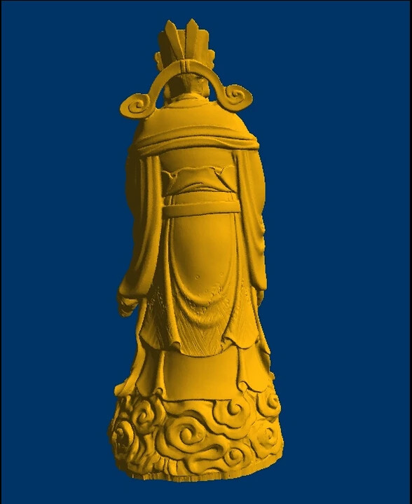 3D модель STL CNC компьютерная резьба рельефная скульптура китайская Bodhisattva 1|Фрезы