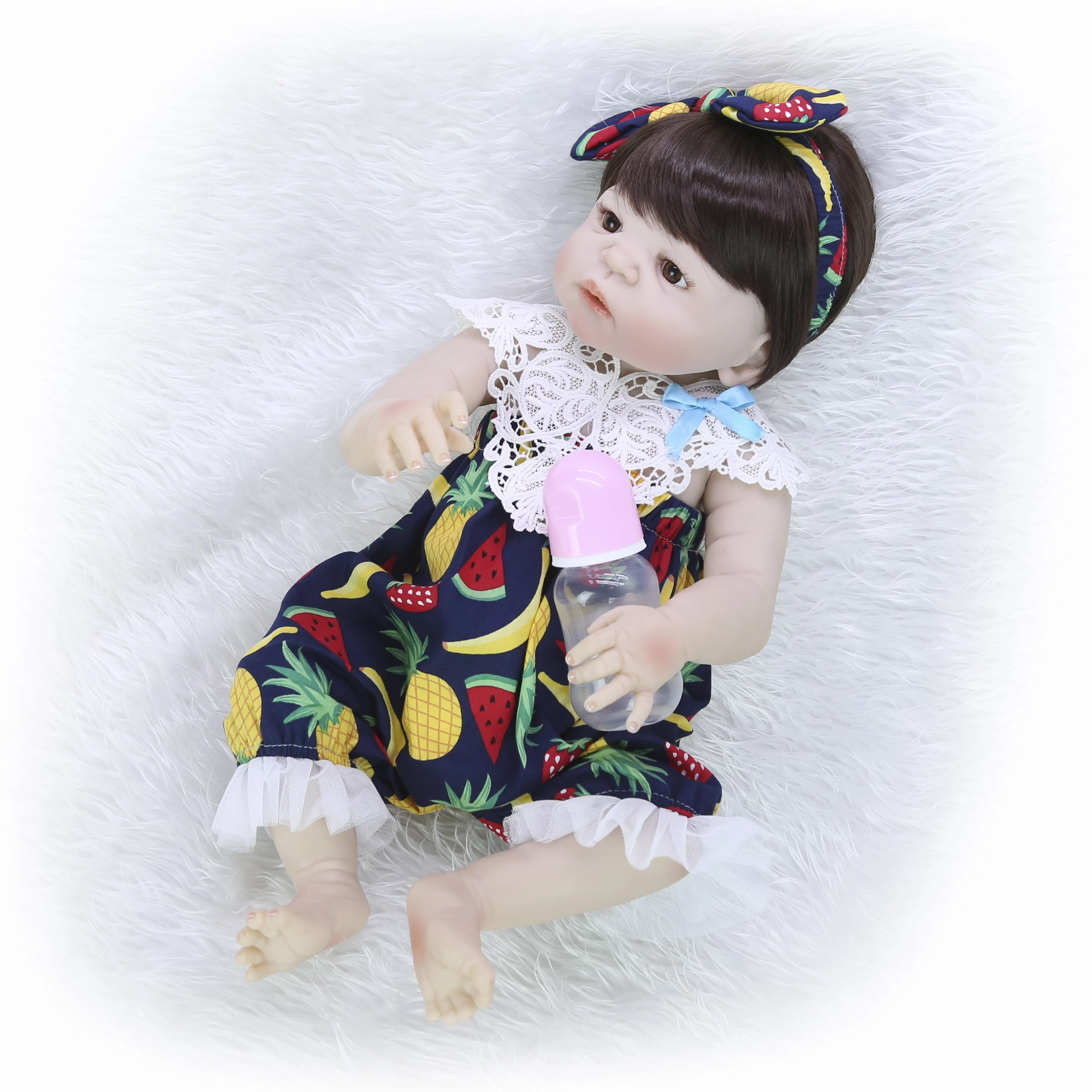 KEIUMI Pretty Baby Возрожденный силикон куклы полное тело Reborn Реалистичная девочка кукла