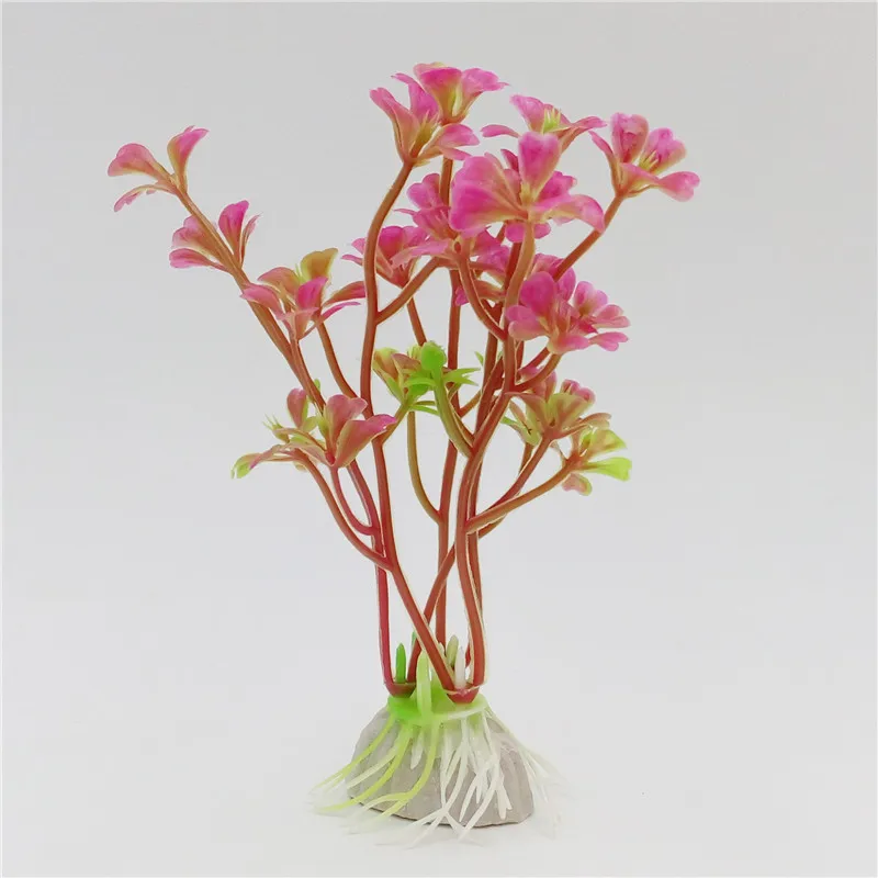 6 шт аквариумные растения Пластик аквариум искусственные украшения декор