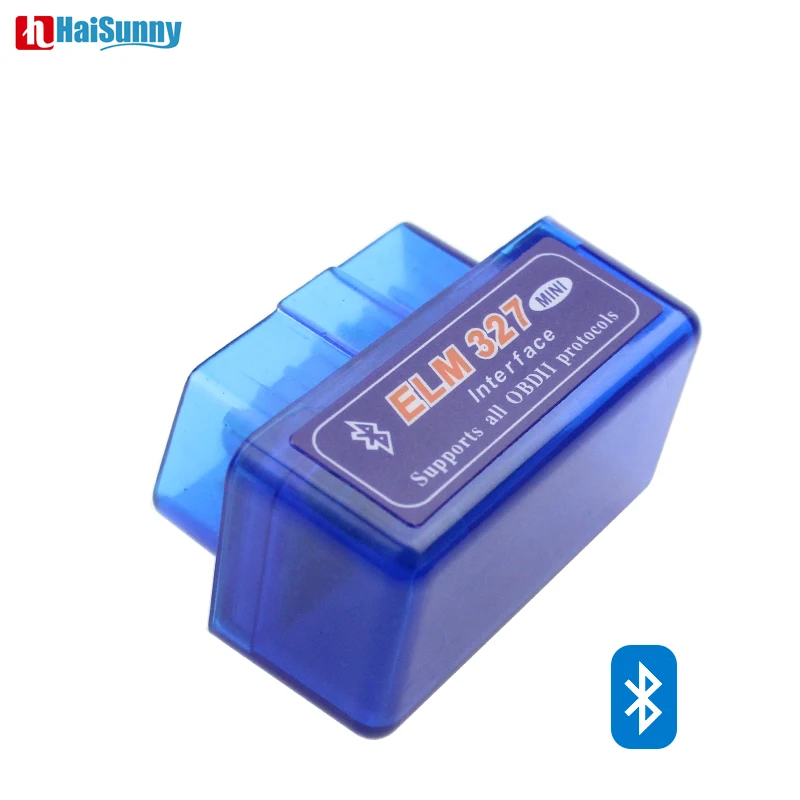 Стабильный сканер HaiSunny версии 327 ELM327 OBD II ELM 5 1 Bluetooth совместимый с Android 6 0 или