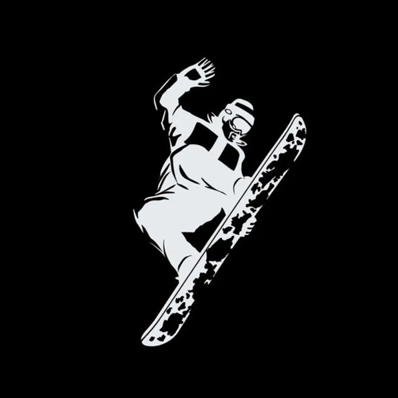 Оригинальные стильные однобортные лыжные модные наклейки для автомобиля размер