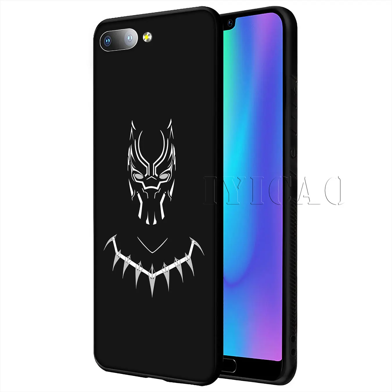 IYICAO Черная пантера Marvel Мягкий силиконовый чехол для Huawei Y9 Y7 Y6 Prime 2019 Honor 20 8C 8X 8 9 9X 10