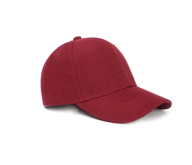 Wine red 15 цветов! Летняя Осенняя модная однотонная бейсболка для мужчин и женщин, шапка с адгезией в стиле хип-хоп, регулируемая крутая солнцезащитная Кепка, кепка, подарок - Цвет: Wine red