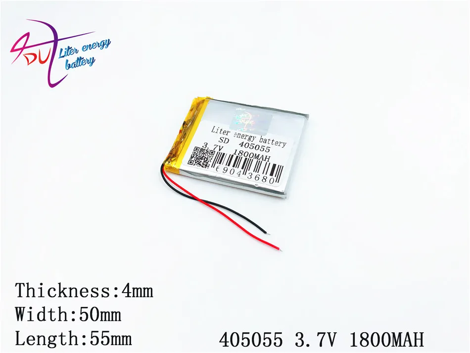 405055 3 7 В 1800 мАч 354855 плиб полимерный литий ионный аккумулятор для GPS mp3 mp4 dvd bluetooth