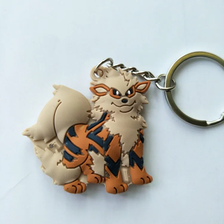5 Покемон Snorlax пластиковый брелок для ключей с анимационными рисунками Charmander Chikorita Psyduck милый смешной кулон брелки для ключей brelok do kluczy детские подарки игрушки - Цвет: 5