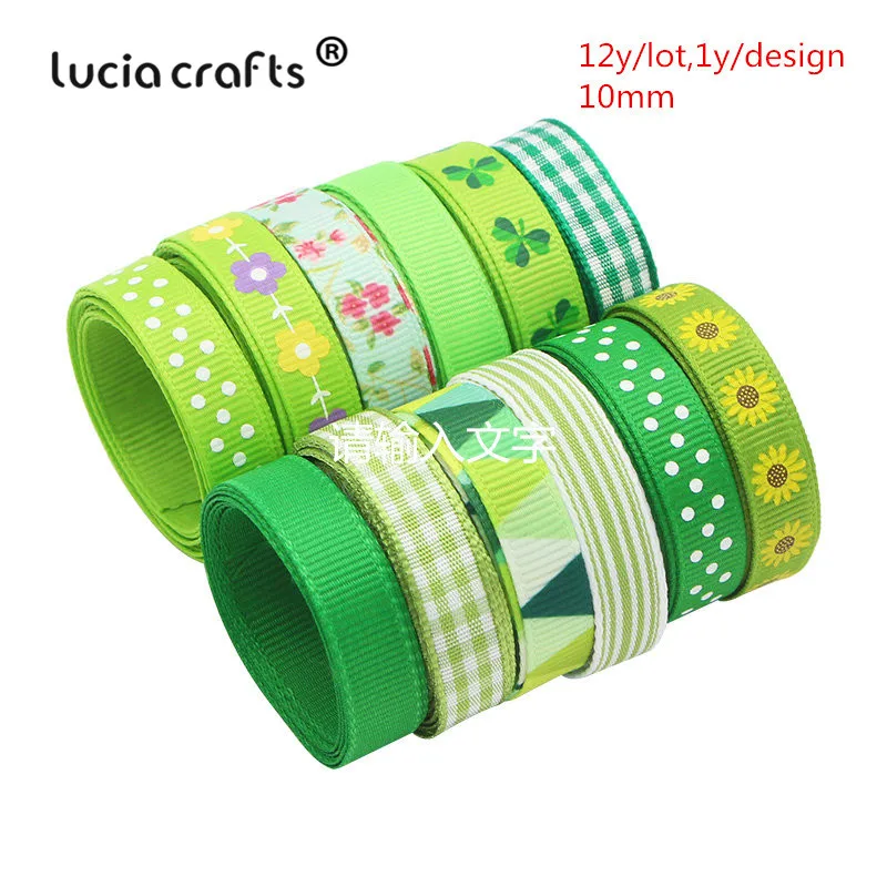 Style 11 12y Lucia crafts мульти смешанные печатные корсажные атласные ленты DIY Швейные банты для волос подарочная упаковка Рождественский ленточный аксессуар S0101 - Цвет: Style 11 12y