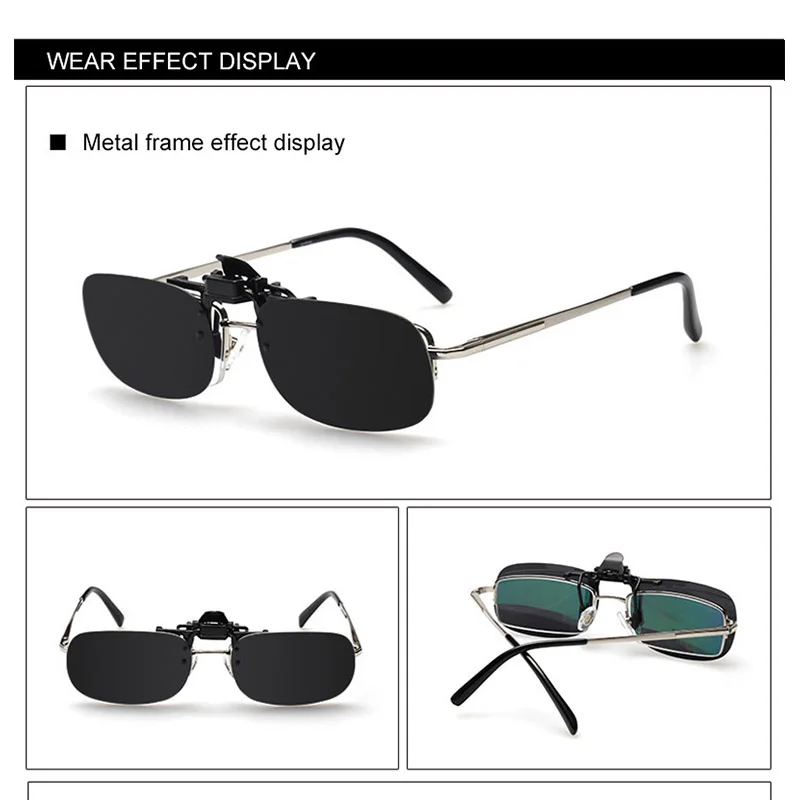 Polarized Cycling Eyewear UV400 Clip Type Glasses Bicycle Mountain Bike Climbing Fishing Sunglasses Driver Goggles | Спорт и