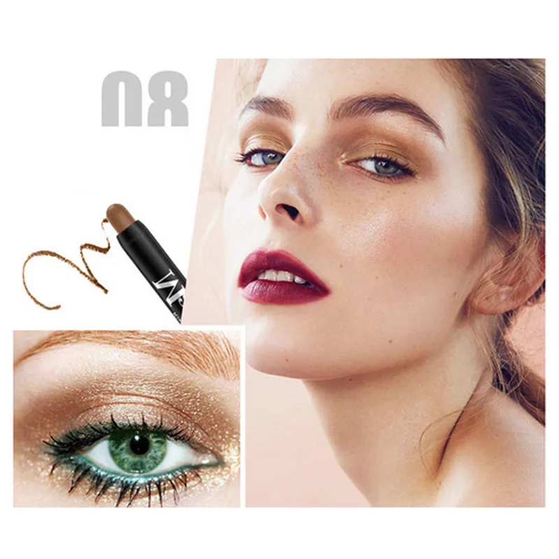 08 Kiss beauty, мерцающие тени для век, палочка, алмазная, золотая, розовая, красная, тени для век, водостойкие, блестящие тени для век, карандаш, KB009 - Цвет: 08