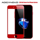 3D мягкий край Полное покрытие красное глянцевое углеродное волокно закаленное стекло для iPhone 7 7Plus Защитная пленка для экрана для iPhone 6 6s