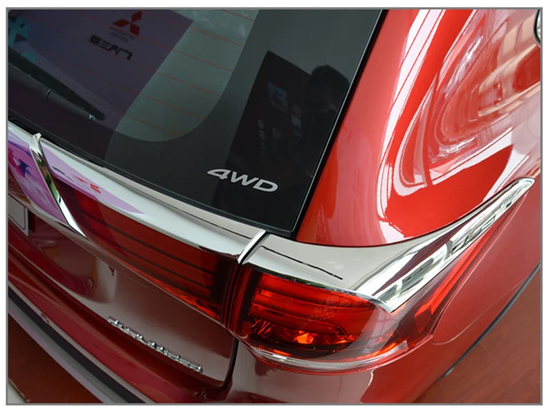 Для Mitsubishi Outlander 2016 2017 2018 ABS хромированный задний фсветильник рь накладка фонарь