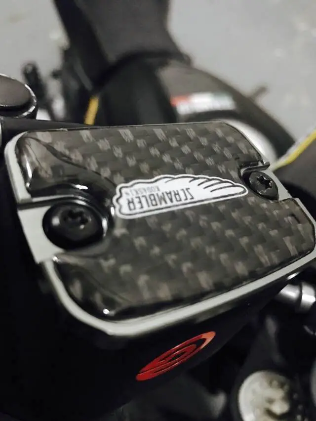 KODASKIN карбоновая итальянская Крышка Резервуара тормозной жидкости для DUCATI Scrambler